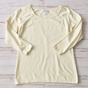 Loft quarter sleeve basic top